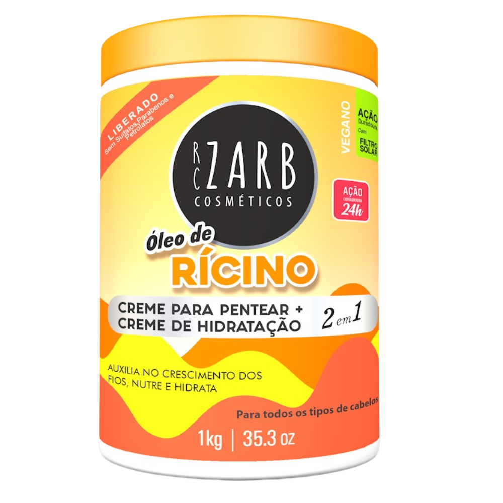 Creme 2 Em 1 Óleo De Ricino 1KG
