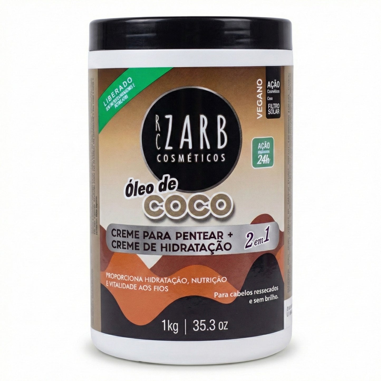 Creme 2 Em 1 Óleo De Coco Zarb 1KG